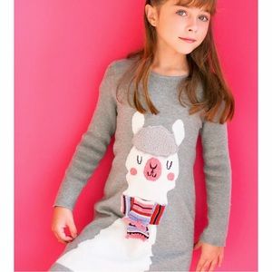 Grey Llama Sweater Dress Size 7